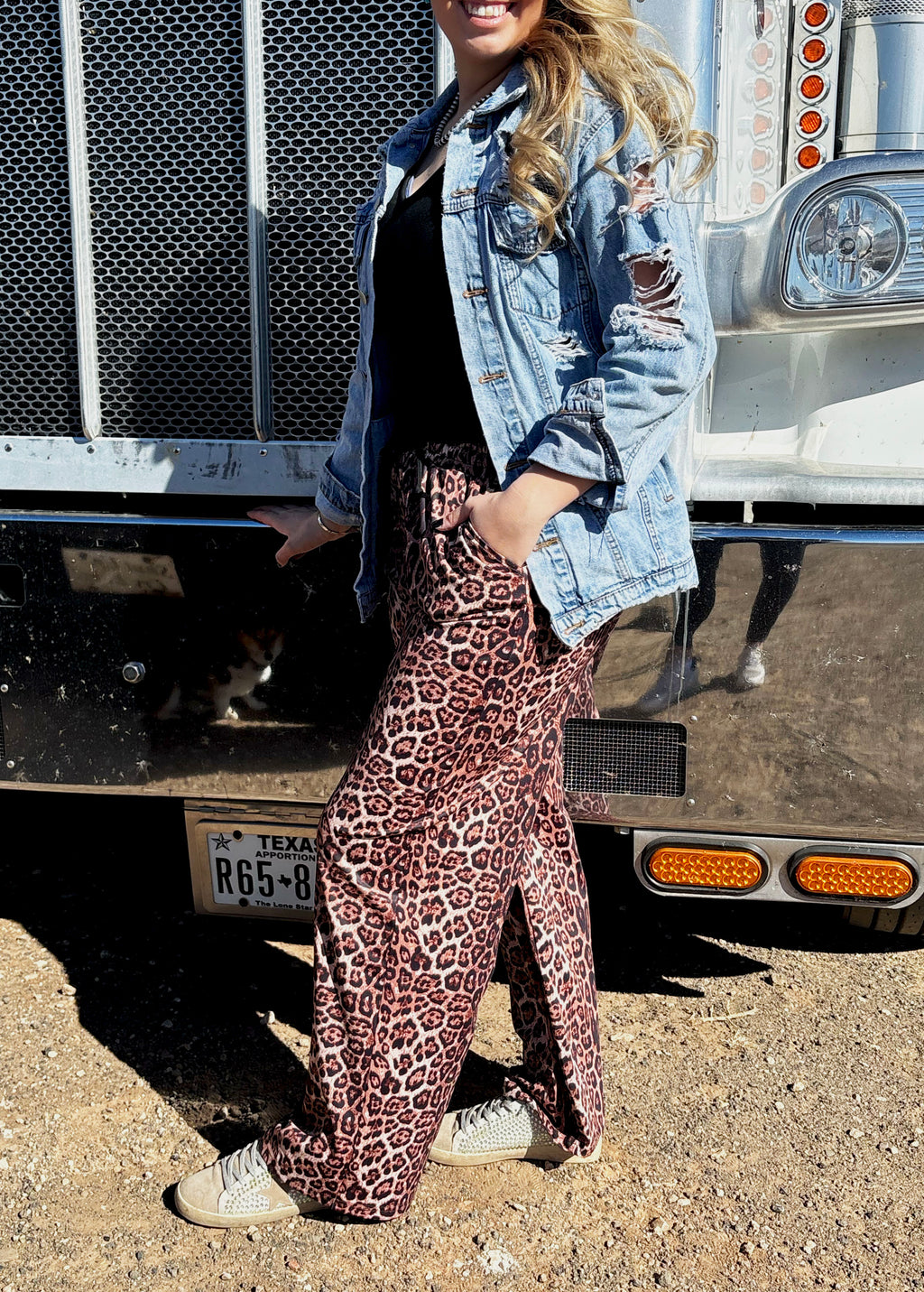Cheetah pants