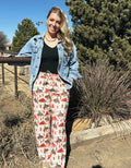 Western print pants